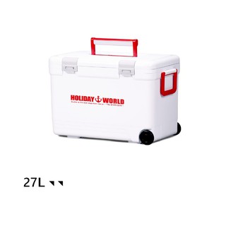 源豐釣具 SHINWA 伸和 新款 HOLIDAY WORLD 日本製冰箱 27L 冰箱 保冰桶 冰桶 保冷 釣魚 露營