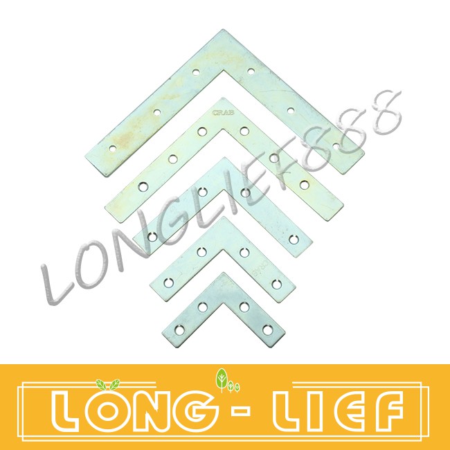 CRAB 外角鐵 鍍鋅2~4吋 L型 電白色 固定鐵片 固定1.5mm厚 台灣製內角鐵 角鐵