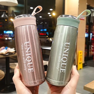 臺灣出貨 時尚電鍍保溫杯《4色可選》便攜隨手杯 防摔保溫瓶 直飲式水杯 保溫瓶 便攜水瓶 隨行杯 咖啡杯 水杯 冷水瓶