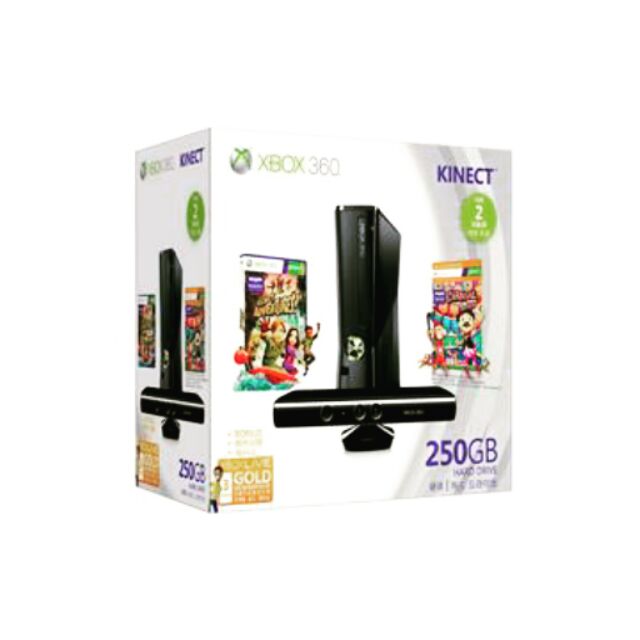 [p00205下單限定]Xbox360主機250g+kinect 黑色