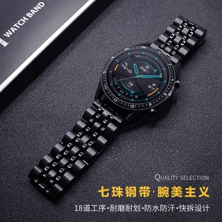 Ticwatch pro/S2/C2/GTX表帶Ticwatch2/E/Tic watch1手錶表帶金屬不銹鋼陶瓷表帶