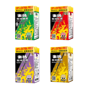 【蝦皮直營特選】生活 泡沫 綠茶/紅茶/花茶/奶茶(300mlx6入)
