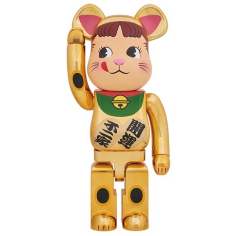 BE@RBRICK 招財貓 不二家 糖果奶妹綠領 1000％