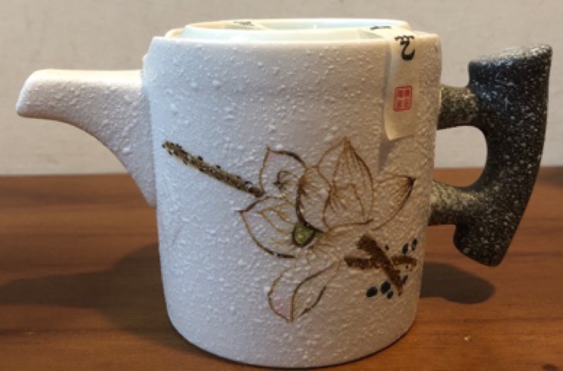 古典茶具組 茶具禮盒 蓮花圖案  8件1組 瓷器 薄胎