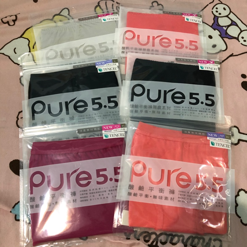 Pure5.5 酸鹼平衡褲 apure專櫃購入 未拆 M L XL 無痕內褲