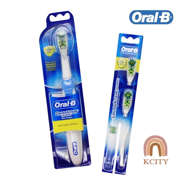 [KCITY SALE] 韓國 Oral-B Cross Action Power 抗菌雙動向清潔電動牙刷
