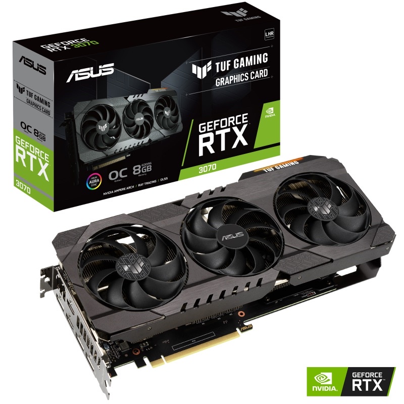 限自取 TUF Gaming GeForce RTX™ 3070 V2 OC Edition 顯示卡