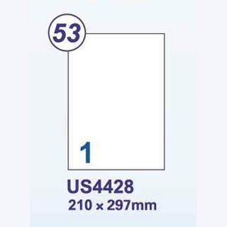 裕德 A4三用電腦標籤 白色 1格/2格/3格/4格/6格 適用雷射/噴墨/影印 1000張 /箱