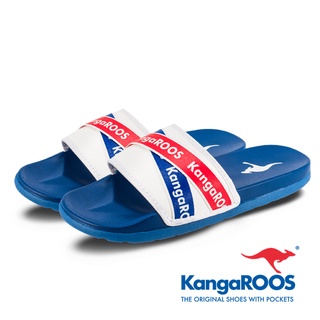 KangaROOS美國袋鼠鞋 男款ZANDER運動休閒潮流涼拖鞋 [KM11706] 白藍【巷子屋】