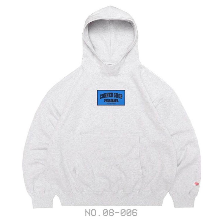 【PARAGRAPH】S8 NO.06 BLUE BOX LOGO HOODIE 重磅 帽T (雪花灰) 化學原宿 蝦皮購物