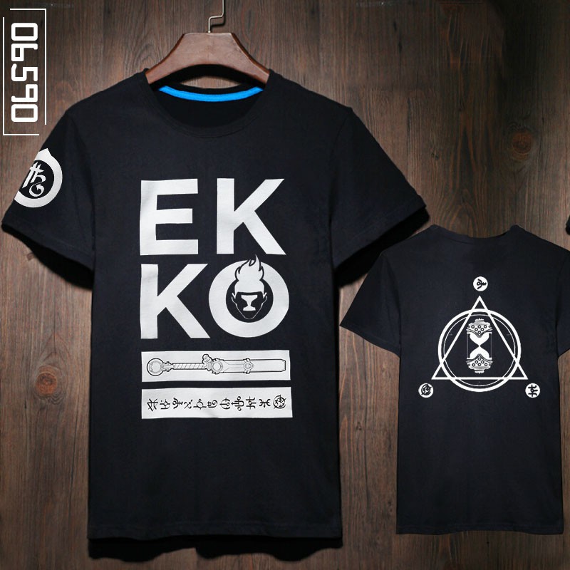 奈斯】電競游戲LOL周邊衣服英雄聯盟時間刺客艾克EKKO t恤短袖| 蝦皮購物