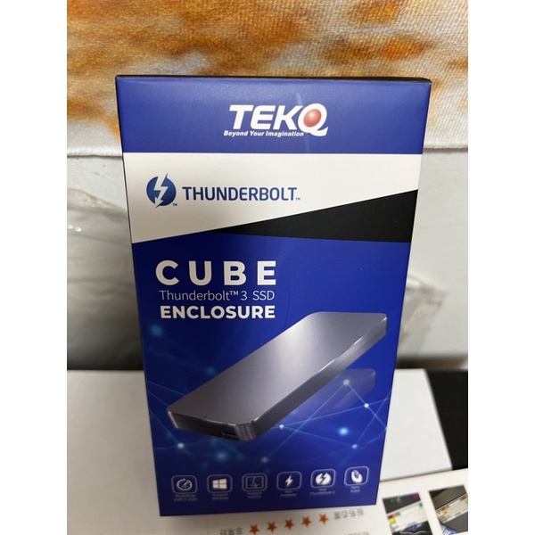 TEKQ CUBE Thunderbolt 3 M.2 SSD 外接盒 固態硬碟 太空灰 贈TB3線