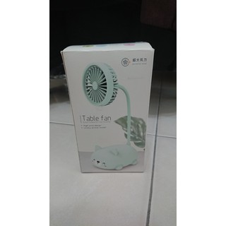 Table Fan 可愛桌上型風扇 超大風力（白色）