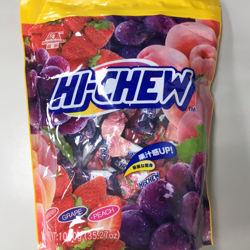 好市多 森永 hichew嗨啾軟糖 經典綜合水果口味 1000g