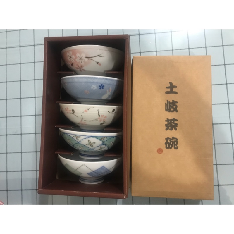 日本製造 土岐茶碗5入組