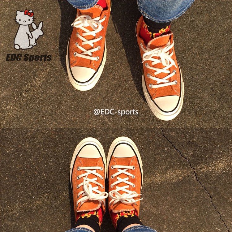 【EDC sports】CONVERSE匡威 1970s臟橘橙麂皮低幫帆布鞋149443c