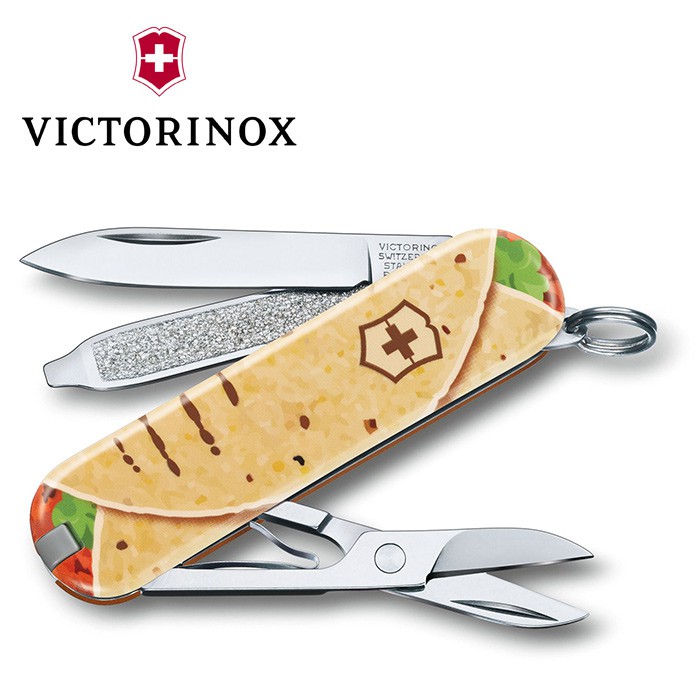 【Victorinox 瑞士維氏】Classic 7用瑞士刀 墨西哥捲餅 (0.6223.L1903)