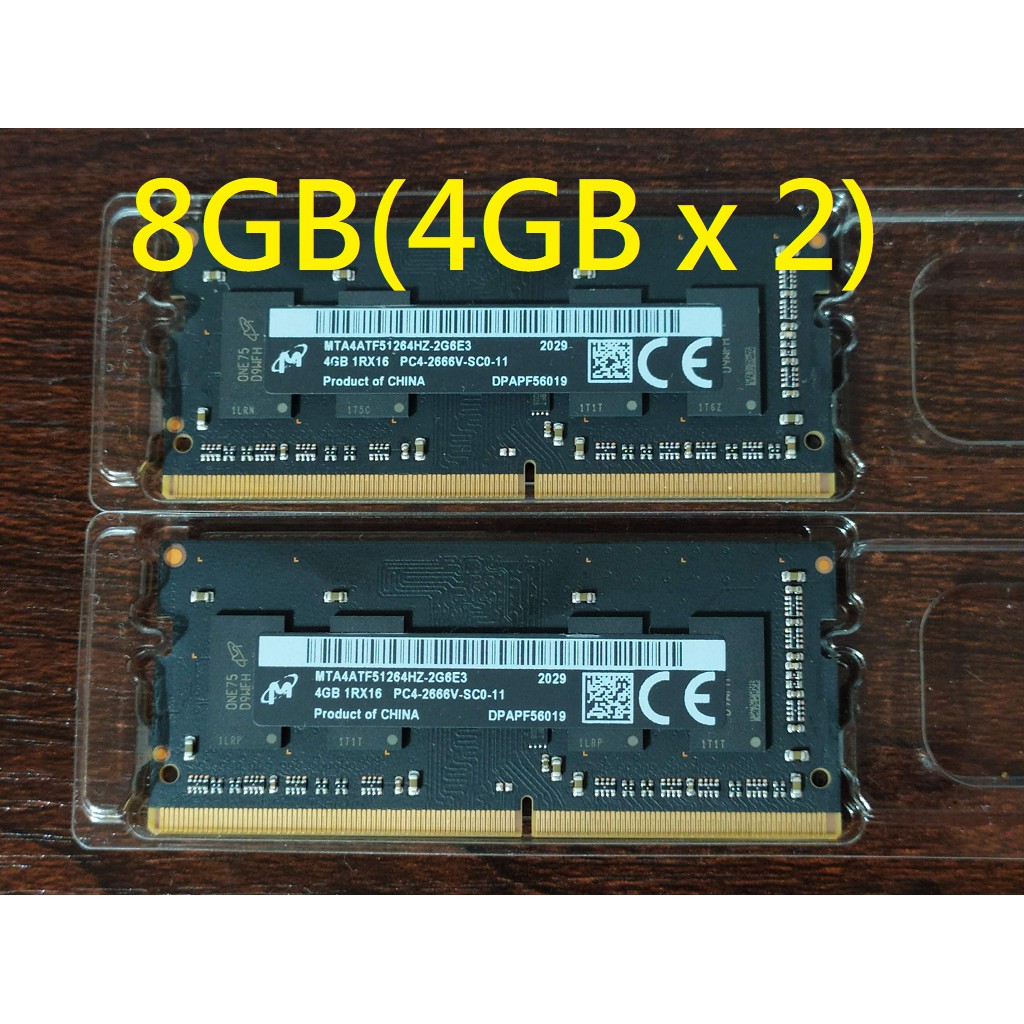 筆記型記憶體SDRAM DDR4 2666 8GB (4GB x 2), Apple 2020 iMAC 27拆下