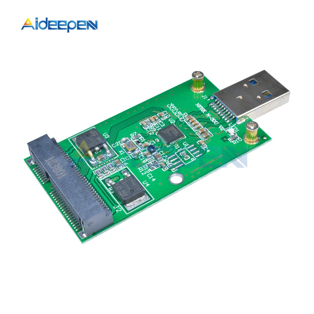 熱銷 Mini USB 3.0 轉 PCIE mSATA 外置 SSD PCBA 轉換器適配器卡