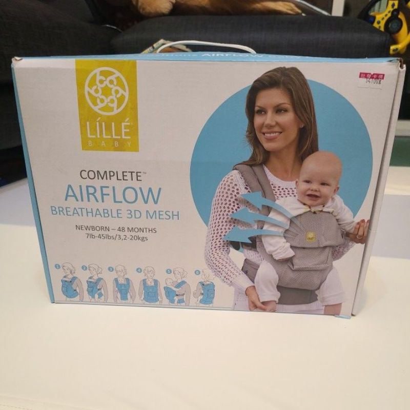 【美國lillebaby】Airflow 四季款 付盒 會呼吸的輕薄透氣背巾 歐美第一機能型嬰兒揹巾 - 桃紅色