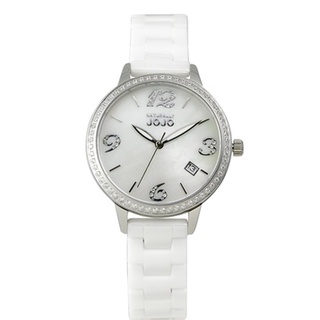 NATURALLY JOJO-閃耀水鑽數字陶瓷腕錶 JO96968-80F