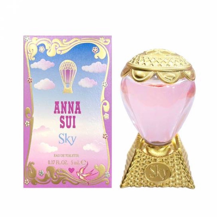 小香水💕💕 Anna Sui 熱氣球 Sky 綺幻飛行 女性 原廠盒裝沾式淡香水 5ml
