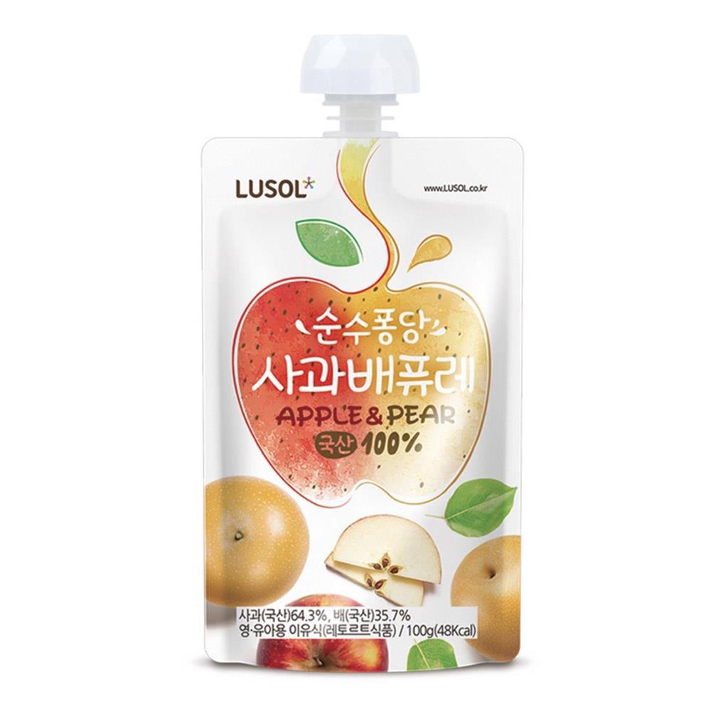 韓國 LUSOL 水梨蘋果果泥