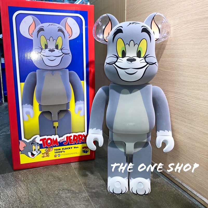 TheOneShop BE@RBRICK TOM Flocky 湯姆貓 貓鼠 植絨 庫柏力克熊 1000%