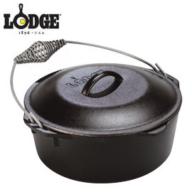 丹大戶外【LODGE】Cast Iron Dutch Oven 5QT鑄鐵鍋10吋 L8DO3