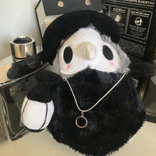🍀咕嚕嚕🍀 蒸汽朋克 瘟疫醫生毛絨玩具 瘟疫烏鴉 絨毛玩具抱枕 萬聖節 夜光公仔 吸光布娃娃