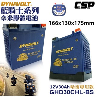 楊梅電池"免運"藍騎士 GHD30CHL-BS同YB30L-B與GHD30HL-BS哈雷重機與水上摩托車專用電池