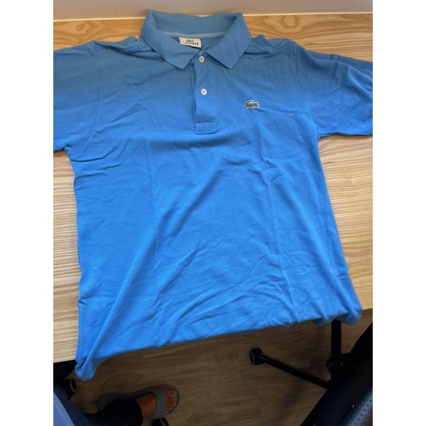 正品Lacoste短袖Polo衫，天藍色 免運