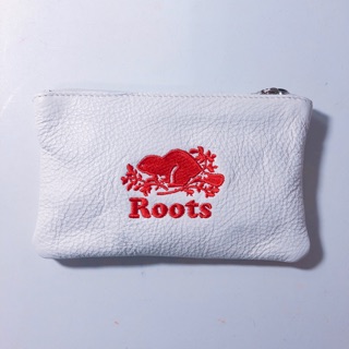 Roots 150週年 皮革 手拿包 化妝包 筆袋