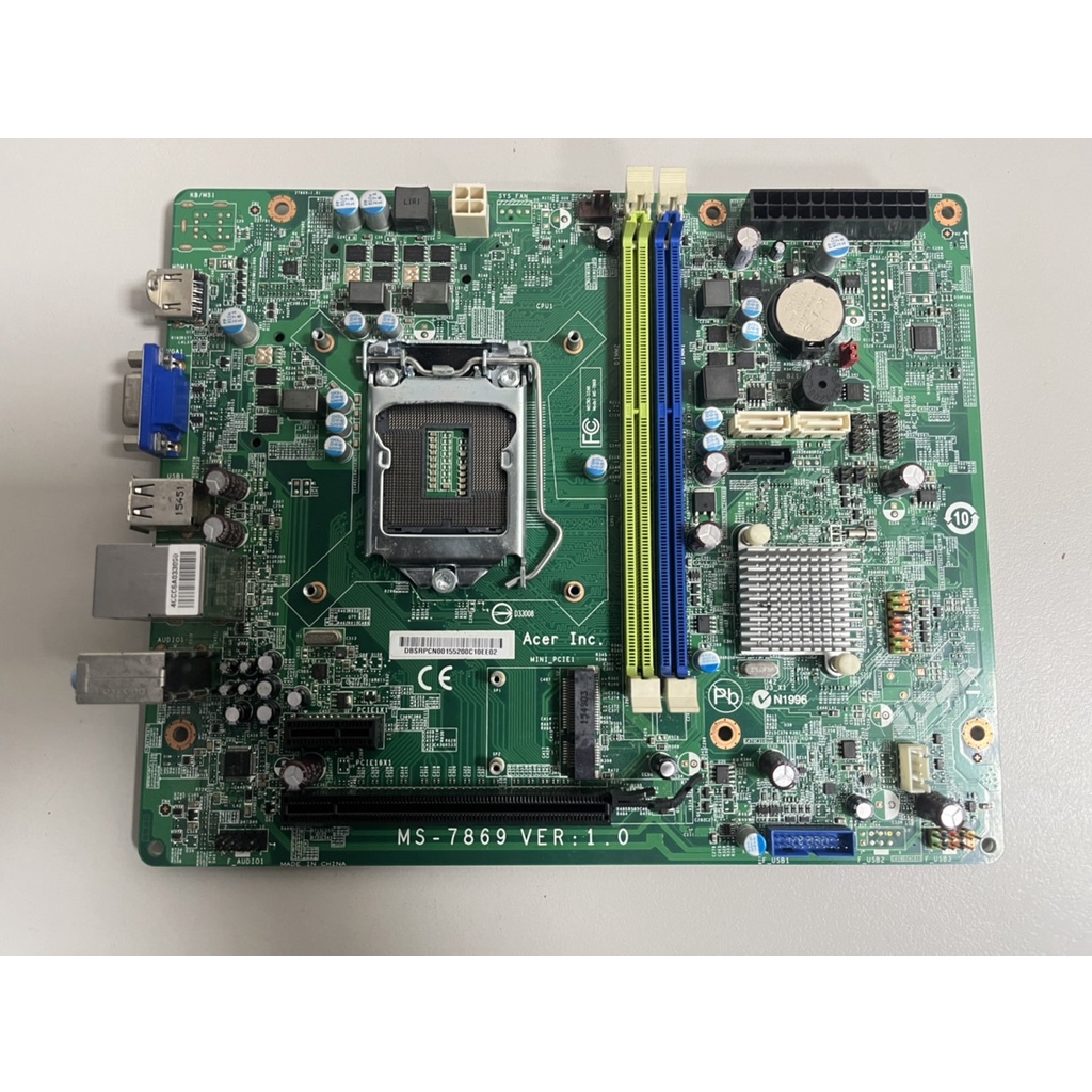 『羅馬資訊』ACER MS-7869 H81晶片 1150腳位 支援4代CPU 無擋板