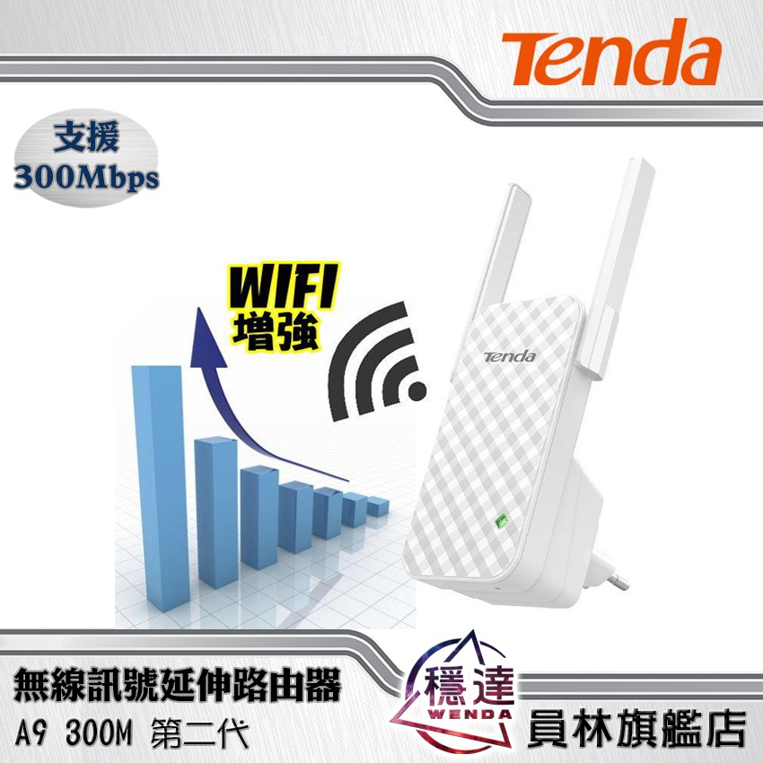 【騰達Tenda】A9 300M 第二代 無線訊號延伸 路由器