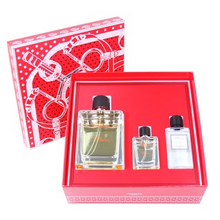 ☆MOMO小屋☆ Hermes 愛馬仕大地 男性淡香水 禮盒 (淡香水100ml+淡香水12.5ml+鬍後水40ml)