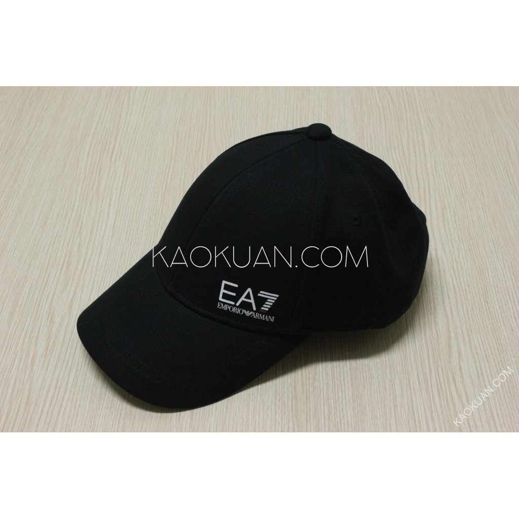 【高冠國際】EA7 EMPORIO ARMANI TRAIN CORE COTTON CAP 老帽 帽子 黑色