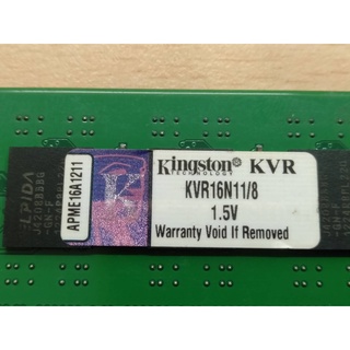 二手 金士頓 Kingston DDR3 KVR16N11/8 終保桌機雙面記憶體