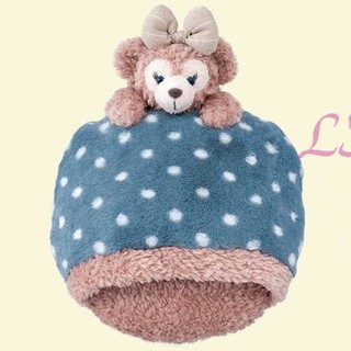 ♥小公主日本精品♥海洋迪士尼樂園限定商品Duffy&Friends冬季系列多用途收納抱枕-圓點雪莉玫款96525708