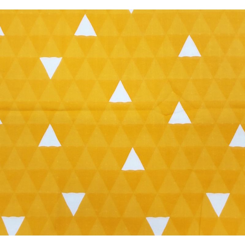 【大同布行】二重紗  黃色三角 適用於口罩套、口罩、圍兜兜、嬰幼兒用品