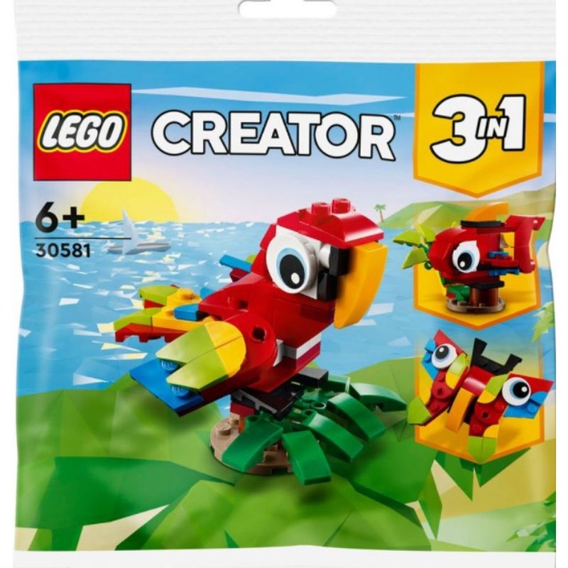 【正版全新現貨】 樂高 LEGO 創意百變系列 3合1 30581 Tropical Parrot 金剛鸚鵡