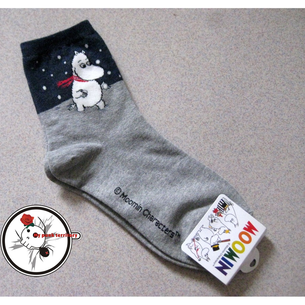 Moomin 韓國製嚕嚕米河馬雪地襪子