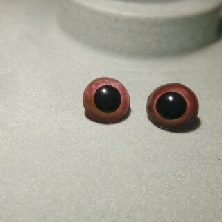 娃娃眼睛—9mm手縫眼睛／咖啡色—（Diy拼布娃娃、絨毛娃娃…專用）