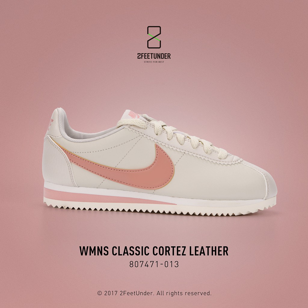 2FeetUnder - Nike Classic Cortez 阿甘 粉灰 乾燥玫瑰 807471-013