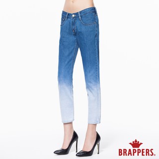 BRAPPERS 女款 新美腳Royal系列-中低腰漸層八分褲-漸層藍
