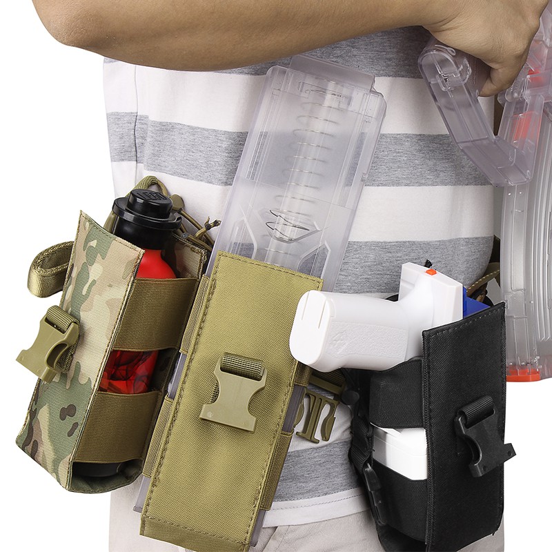 🈣 多功能戰術附件包 水壺袋 彈匣套 颶風槍套(NERF 生存 改裝 泡棉 球彈 安全 玩具