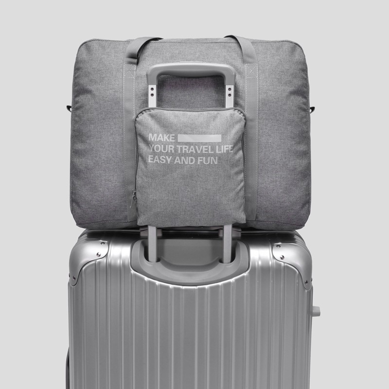 《HelloMiss》手提旅行包 加厚 折疊 旅行袋 大容量 登機 防水 行李袋 可套拉桿包 旅遊包 拉桿包 行李箱