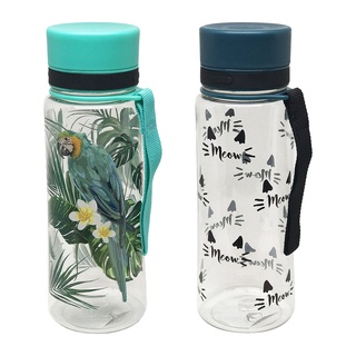 【YU Living】可愛動物圖案Tritan塑膠冷水瓶 水壺 冷水壺 600ML (2款) [折扣碼現折]
