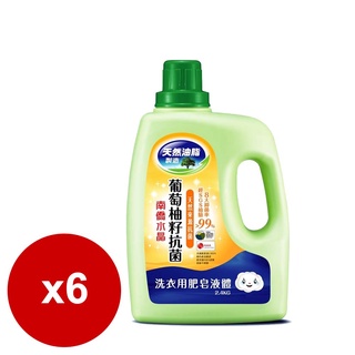 洗衣精【Jim購物】 南僑 水晶葡萄柚籽抗菌洗衣用瓶裝2.4kg*6瓶/入洗衣精 濃縮 洗衣 清潔 抗菌