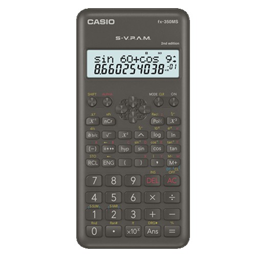 國隆 CASIO 卡西歐 FX-350MS-2 新版工程型計算機 統計計算 兩行顯示幕 FX-350MS